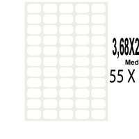 HOJA A4 - ETIQUETA. 36.8X23.8 PACK 220 / 55XHOJA