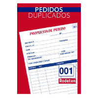 TALONARIO PEDIDOS, PAQUETE 10 UDS