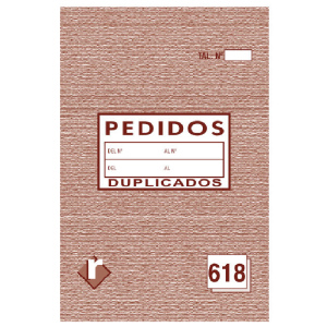 TALONARIO PEDIDOS, PAQUETE 10 UDS