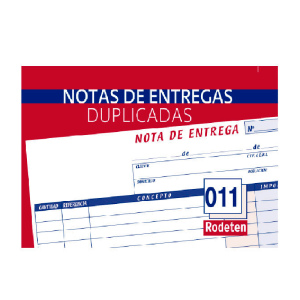 TALONARIO NOTA DE ENTREGA, PAQUETE 10 UDS