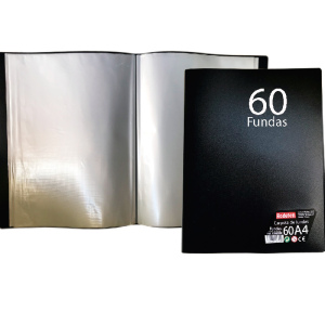 CARPETA NEGRA DE 60 FUNDAS