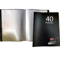 CARPETA NEGRA DE 40 FUNDAS - 4 UDS.