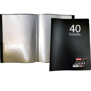 CARPETA NEGRA DE 40 FUNDAS