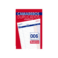 TALONARIO CAMAREROS, PAQUETE 10 UDS